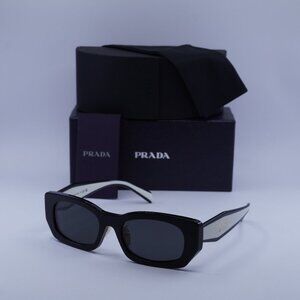 Prada PRB05SF 09Q08Z Rectangle Sunglasses – Black